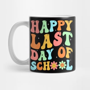 Happy Last Day Of School Hello Summer Teacher Student Groovy Mug